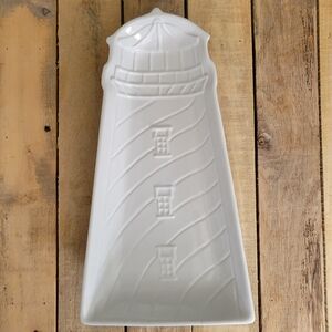 White Lighthouse Serving Platter